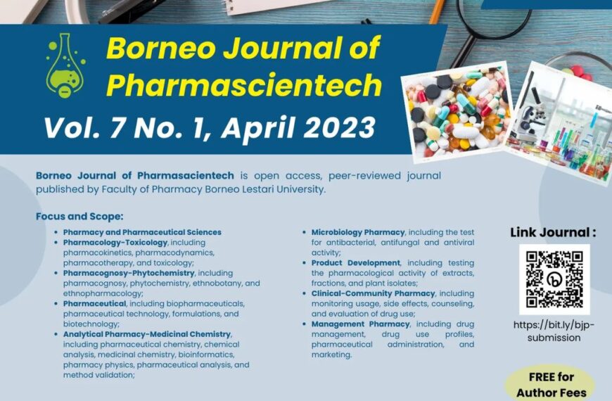 CALL FOR PAPER, Borneo Journal of Pharmascientech