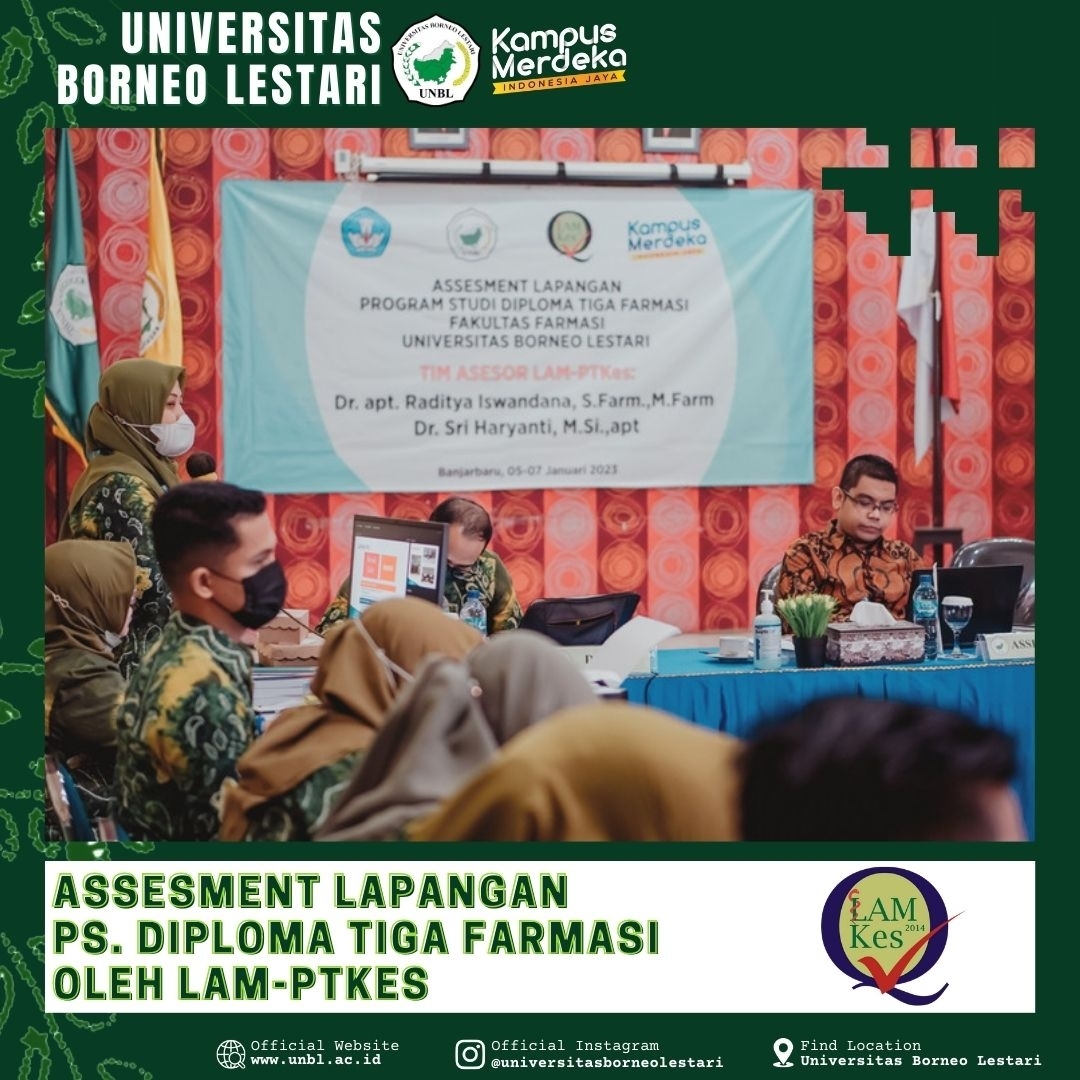 Assesment Lapangan Program Studi Diploma Tiga Farmasi oleh Lam-PTKes