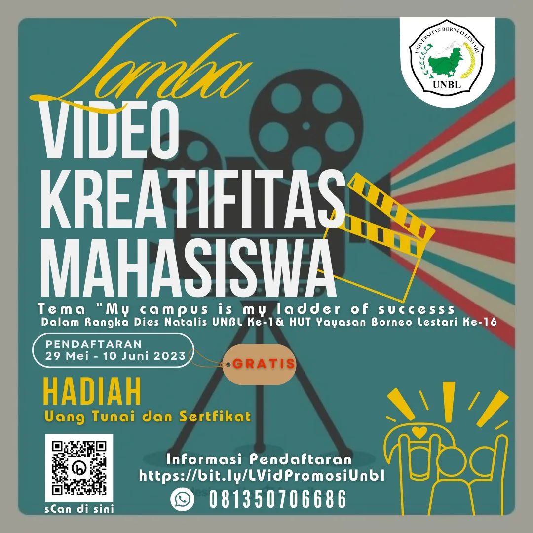 Lomba Video Kreatifitas Mahasiswa Universitas Borneo Lestari