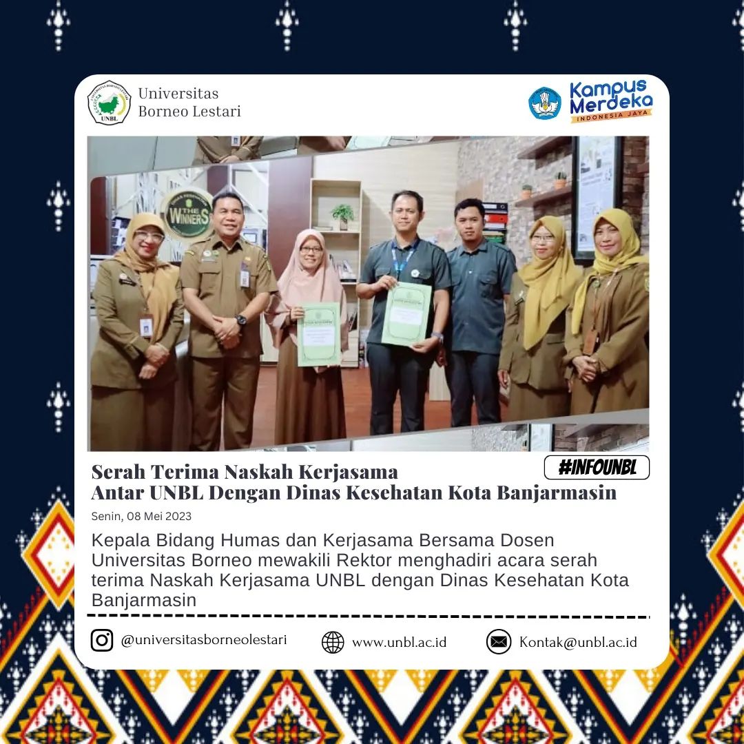 Kerjasama Universitas Borneo Lestari dengan Dinas Kesehatan Kota Banjarmasin