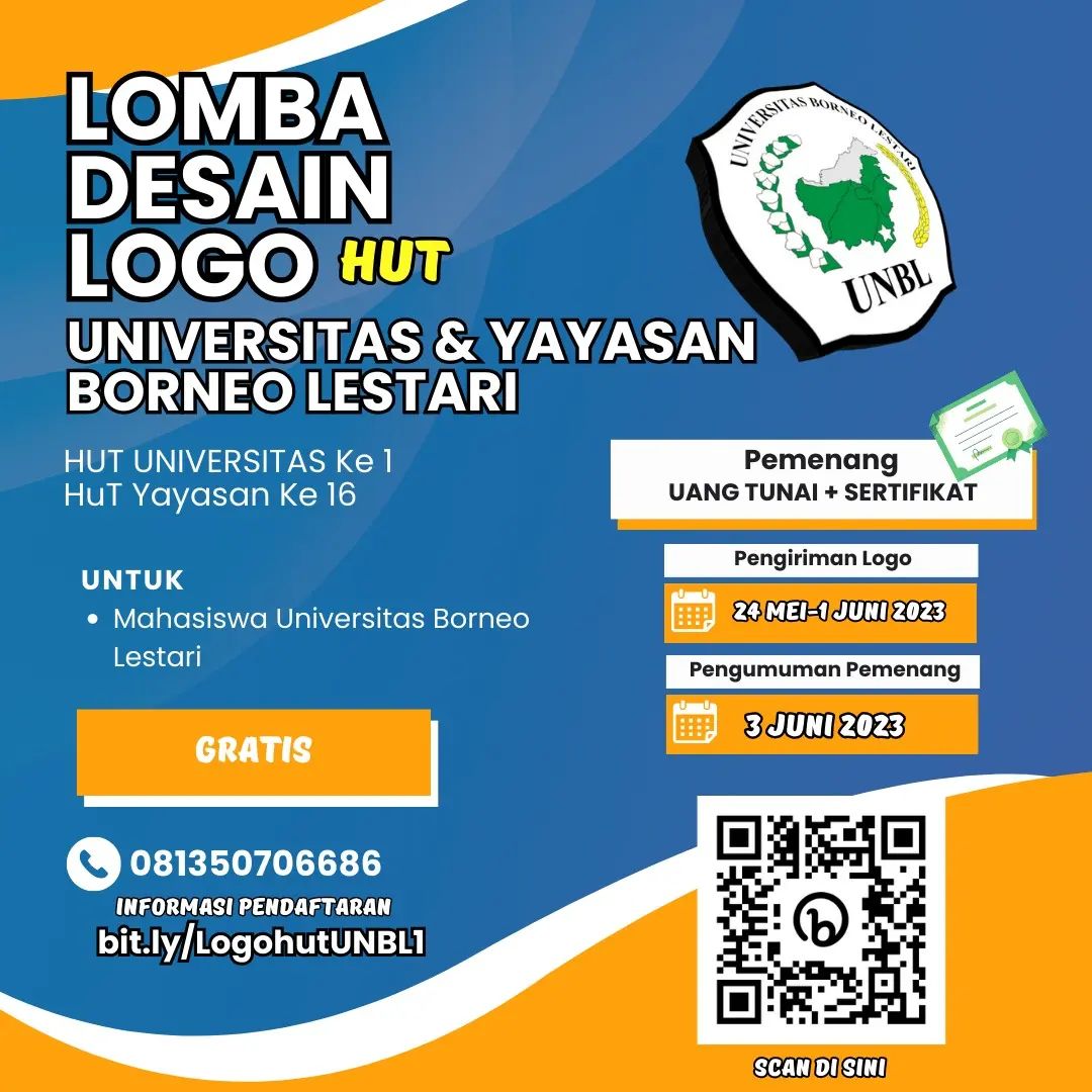 Lomba Desain Logo HUT Universitas Dan Yayasan Borneo Lestari