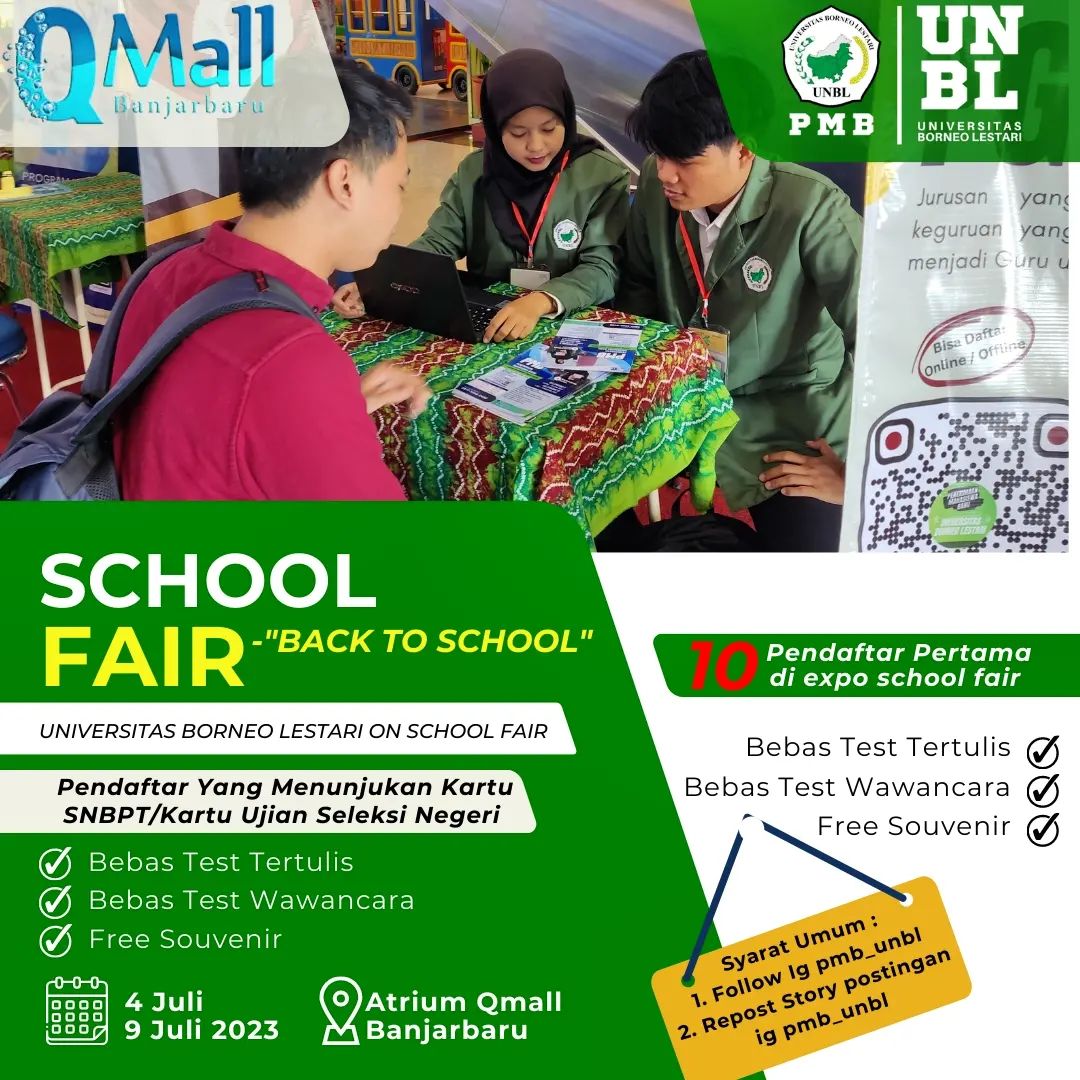 Back To School Fair Di Q-Mall Banjarbaru