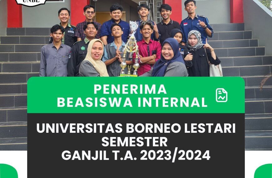 Penerima Beasiswa Internal Universitas Borneo Lestari