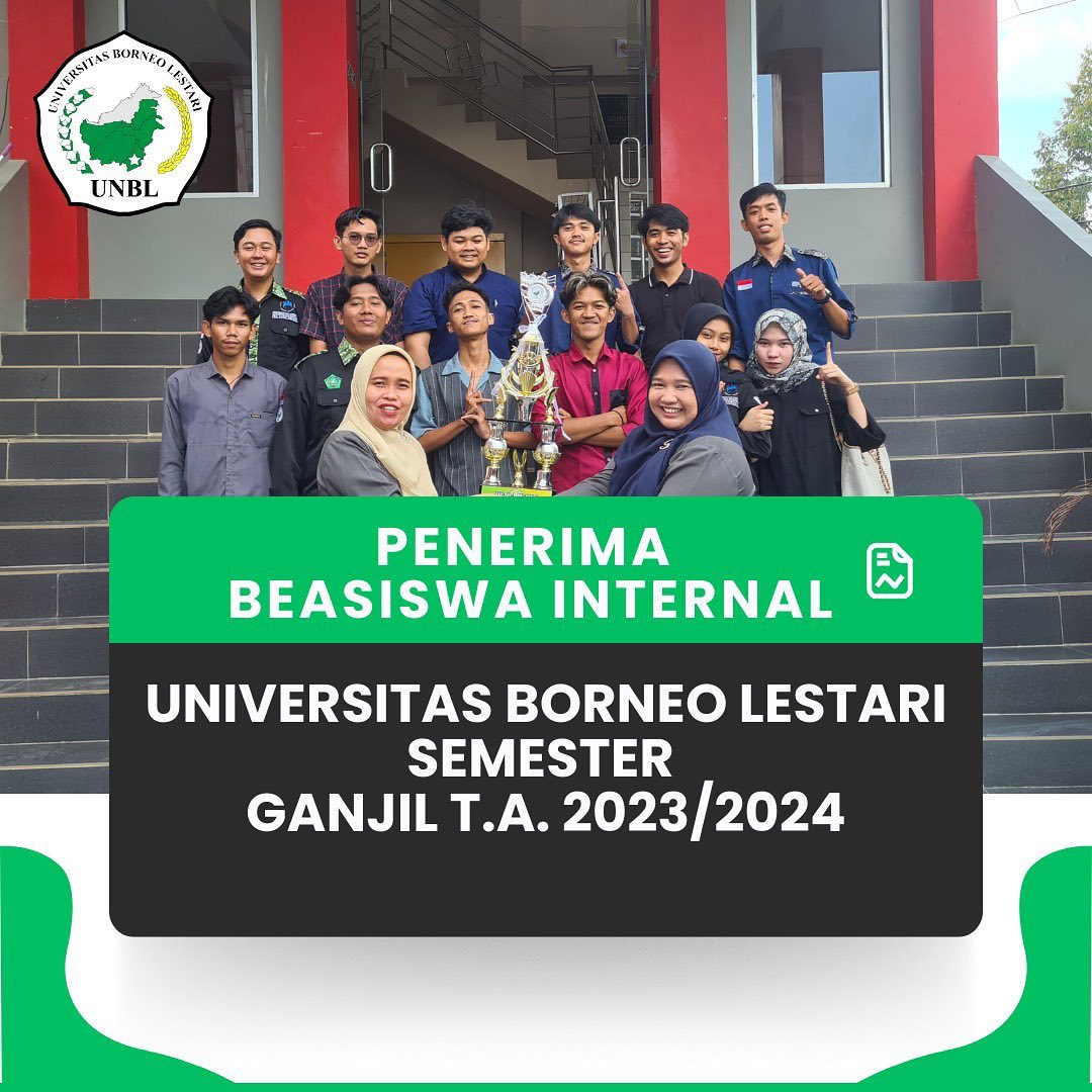 Penerima Beasiswa Internal Universitas Borneo Lestari