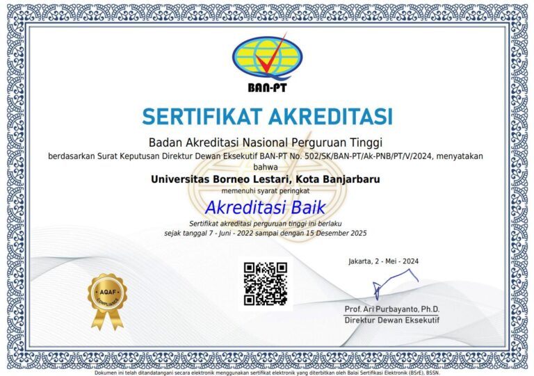 University Accreditation Certificate – UNBL 2022-2025